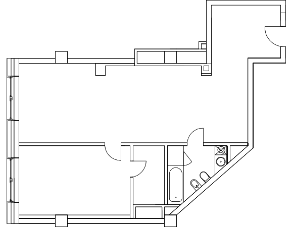 Апартаменты 80.8 м²